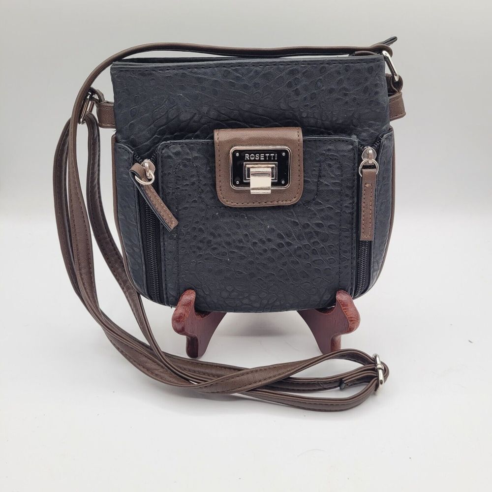 Rosetti Cross‎ Body Faux Leather Purse - Black
